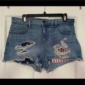 Stars and Stripes Jean Shorts